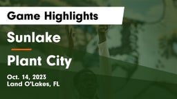 Sunlake  vs Plant City  Game Highlights - Oct. 14, 2023