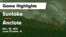 Sunlake  vs Anclote Game Highlights - Nov. 28, 2023