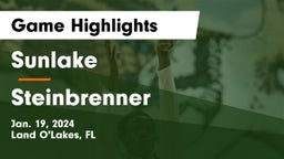 Sunlake  vs Steinbrenner  Game Highlights - Jan. 19, 2024