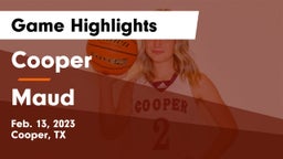 Cooper  vs Maud  Game Highlights - Feb. 13, 2023