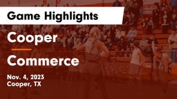 Cooper  vs Commerce  Game Highlights - Nov. 4, 2023