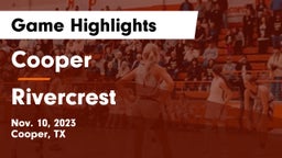 Cooper  vs Rivercrest  Game Highlights - Nov. 10, 2023