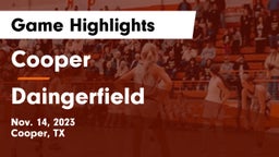 Cooper  vs Daingerfield  Game Highlights - Nov. 14, 2023