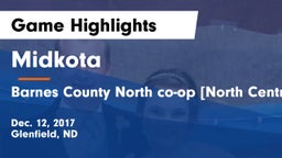 Midkota  vs Barnes County North co-op [North Central/Wimbledon-Courtenay] Game Highlights - Dec. 12, 2017