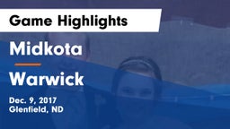 Midkota  vs Warwick Game Highlights - Dec. 9, 2017