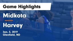 Midkota  vs Harvey  Game Highlights - Jan. 3, 2019