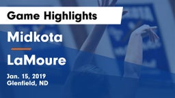 Midkota  vs LaMoure  Game Highlights - Jan. 15, 2019