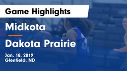 Midkota  vs Dakota Prairie  Game Highlights - Jan. 18, 2019