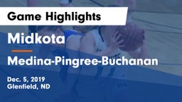 Midkota  vs Medina-Pingree-Buchanan  Game Highlights - Dec. 5, 2019