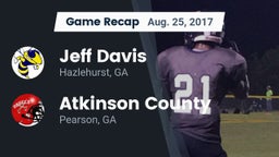 Recap: Jeff Davis  vs. Atkinson County  2017