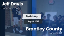Matchup: Jeff Davis  vs. Brantley County  2017