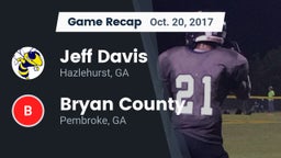 Recap: Jeff Davis  vs. Bryan County  2017