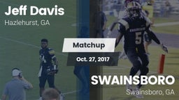 Matchup: Jeff Davis  vs. SWAINSBORO  2017
