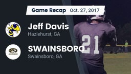 Recap: Jeff Davis  vs. SWAINSBORO  2017