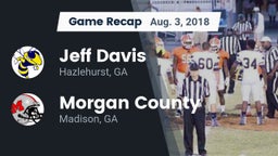 Recap: Jeff Davis  vs. Morgan County  2018