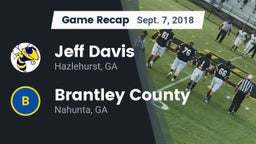 Recap: Jeff Davis  vs. Brantley County  2018