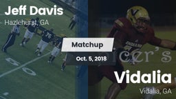 Matchup: Jeff Davis  vs. Vidalia  2018