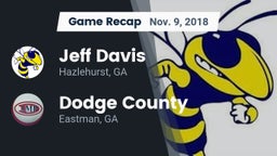 Recap: Jeff Davis  vs. Dodge County  2018