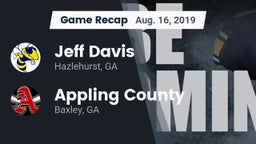 Recap: Jeff Davis  vs. Appling County  2019