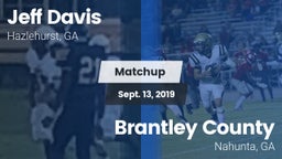 Matchup: Jeff Davis  vs. Brantley County  2019