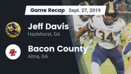 Recap: Jeff Davis  vs. Bacon County  2019