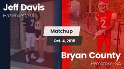 Matchup: Jeff Davis  vs. Bryan County  2019