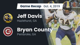 Recap: Jeff Davis  vs. Bryan County  2019