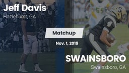 Matchup: Jeff Davis  vs. SWAINSBORO  2019