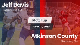 Matchup: Jeff Davis  vs. Atkinson County  2020