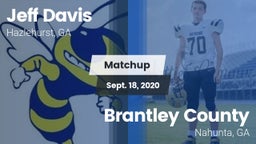 Matchup: Jeff Davis  vs. Brantley County  2020