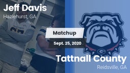 Matchup: Jeff Davis  vs. Tattnall County  2020
