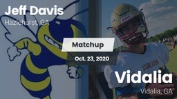 Matchup: Jeff Davis  vs. Vidalia  2020