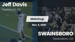 Matchup: Jeff Davis  vs. SWAINSBORO  2020