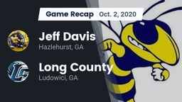 Recap: Jeff Davis  vs. Long County  2020