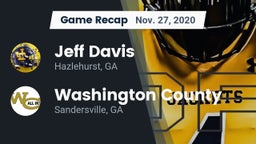 Recap: Jeff Davis  vs. Washington County  2020