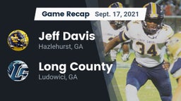 Recap: Jeff Davis  vs. Long County  2021