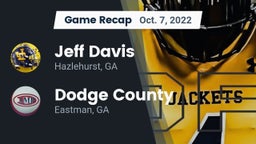 Recap: Jeff Davis  vs. Dodge County  2022