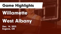 Willamette  vs West Albany  Game Highlights - Dec. 14, 2023