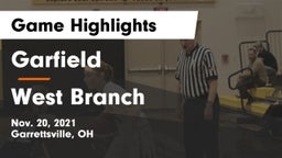 Garfield  vs West Branch  Game Highlights - Nov. 20, 2021
