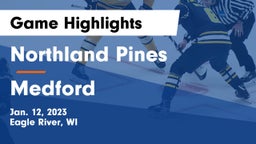 Northland Pines  vs Medford  Game Highlights - Jan. 12, 2023