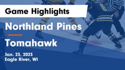 Northland Pines  vs Tomahawk Game Highlights - Jan. 23, 2023
