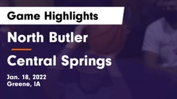 North Butler  vs Central Springs  Game Highlights - Jan. 18, 2022