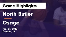 North Butler  vs Osage  Game Highlights - Jan. 25, 2022