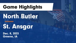 North Butler  vs St. Ansgar  Game Highlights - Dec. 8, 2023