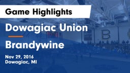 Dowagiac Union vs Brandywine  Game Highlights - Nov 29, 2016