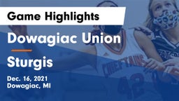 Dowagiac Union vs Sturgis  Game Highlights - Dec. 16, 2021
