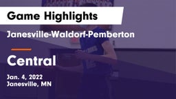 Janesville-Waldorf-Pemberton  vs Central  Game Highlights - Jan. 4, 2022