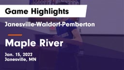 Janesville-Waldorf-Pemberton  vs Maple River  Game Highlights - Jan. 15, 2022