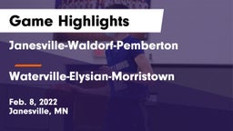 Janesville-Waldorf-Pemberton  vs Waterville-Elysian-Morristown  Game Highlights - Feb. 8, 2022