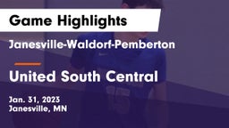 Janesville-Waldorf-Pemberton  vs United South Central  Game Highlights - Jan. 31, 2023